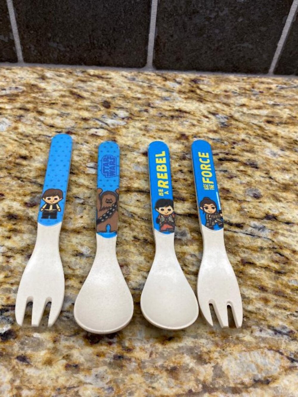 Lucas Films Star Wars Fork and Spoon Sets for Kids (2 pc x 2)